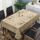 Beige Lily Blossom Rectangle Tablecloth