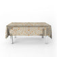 Beige Lily Blossom Rectangle Tablecloth