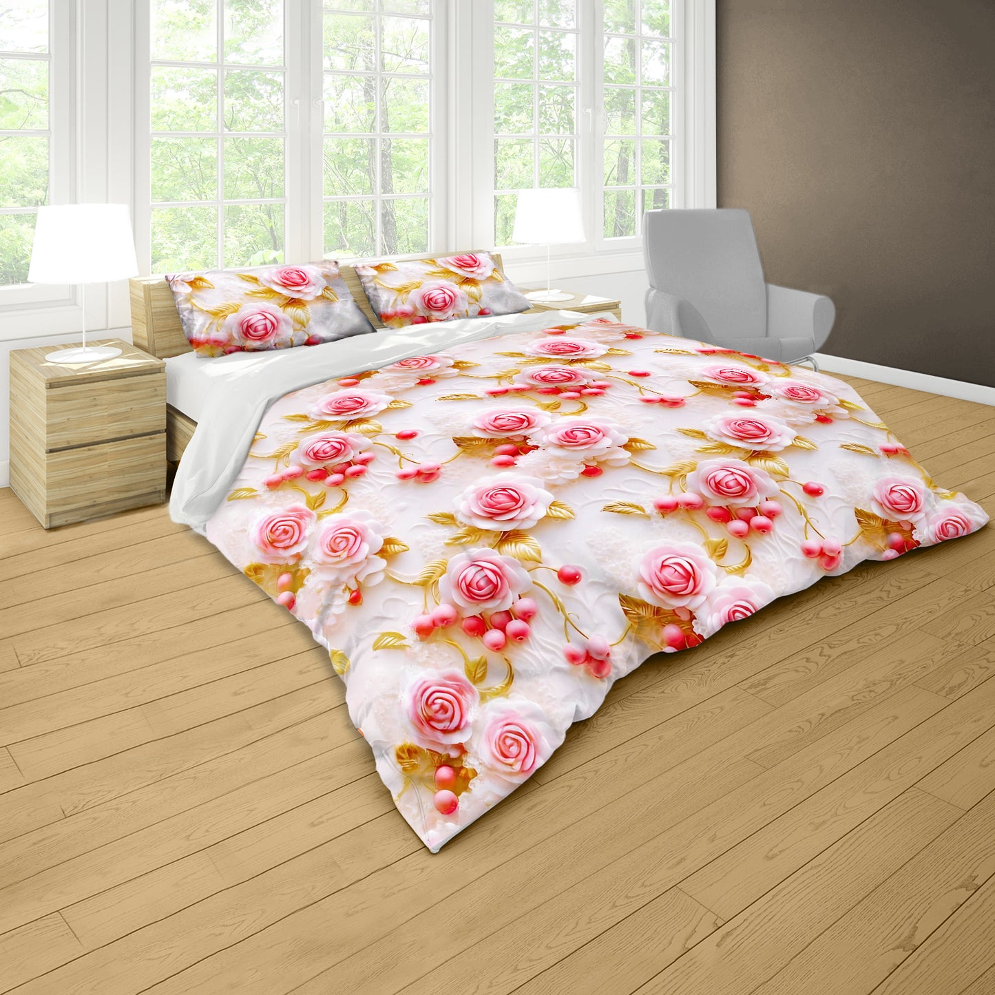 Berries In Bloom Duvet Cover Set
