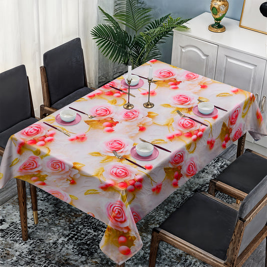 Berries In Bloom Rectangle Tablecloth