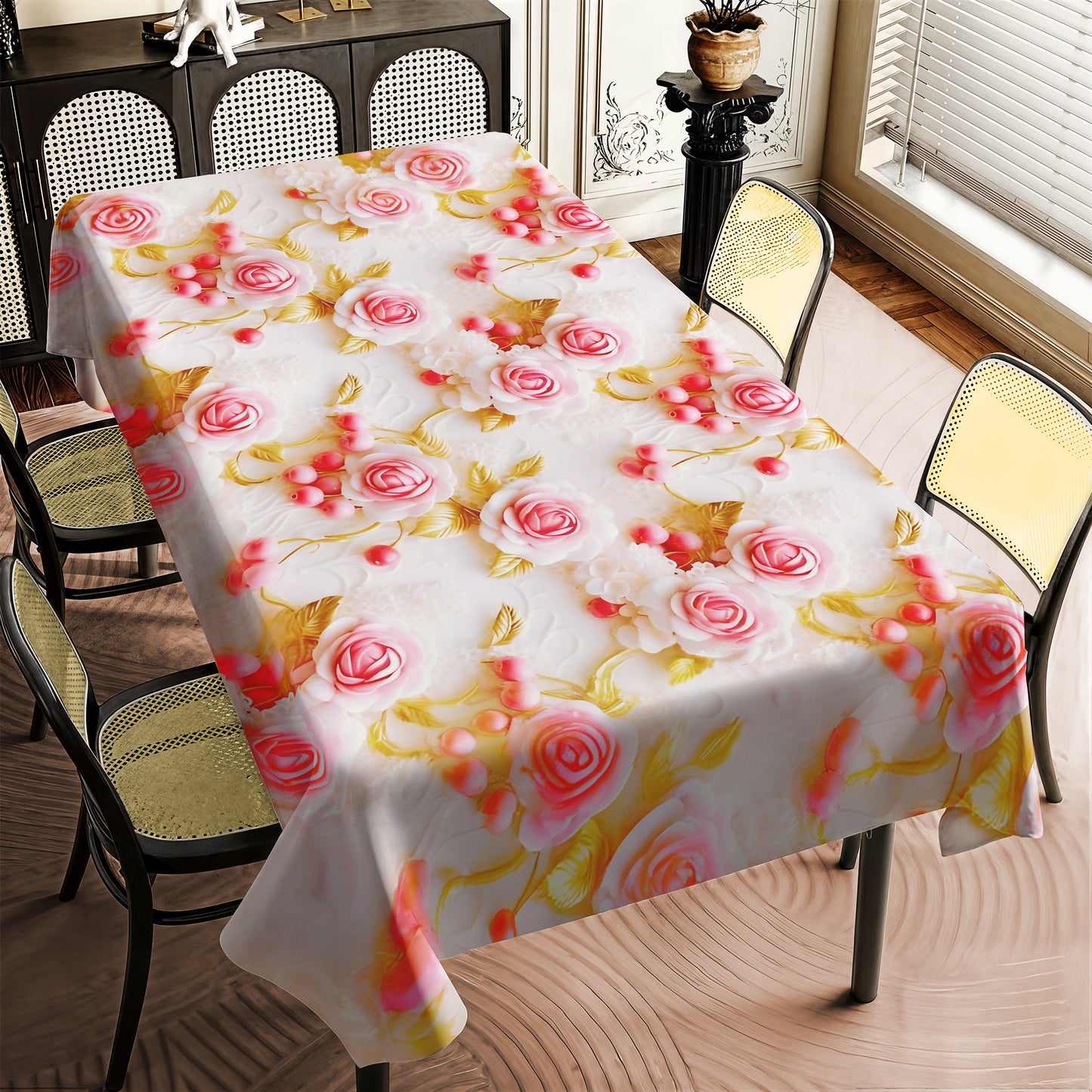 Berries In Bloom Rectangle Tablecloth