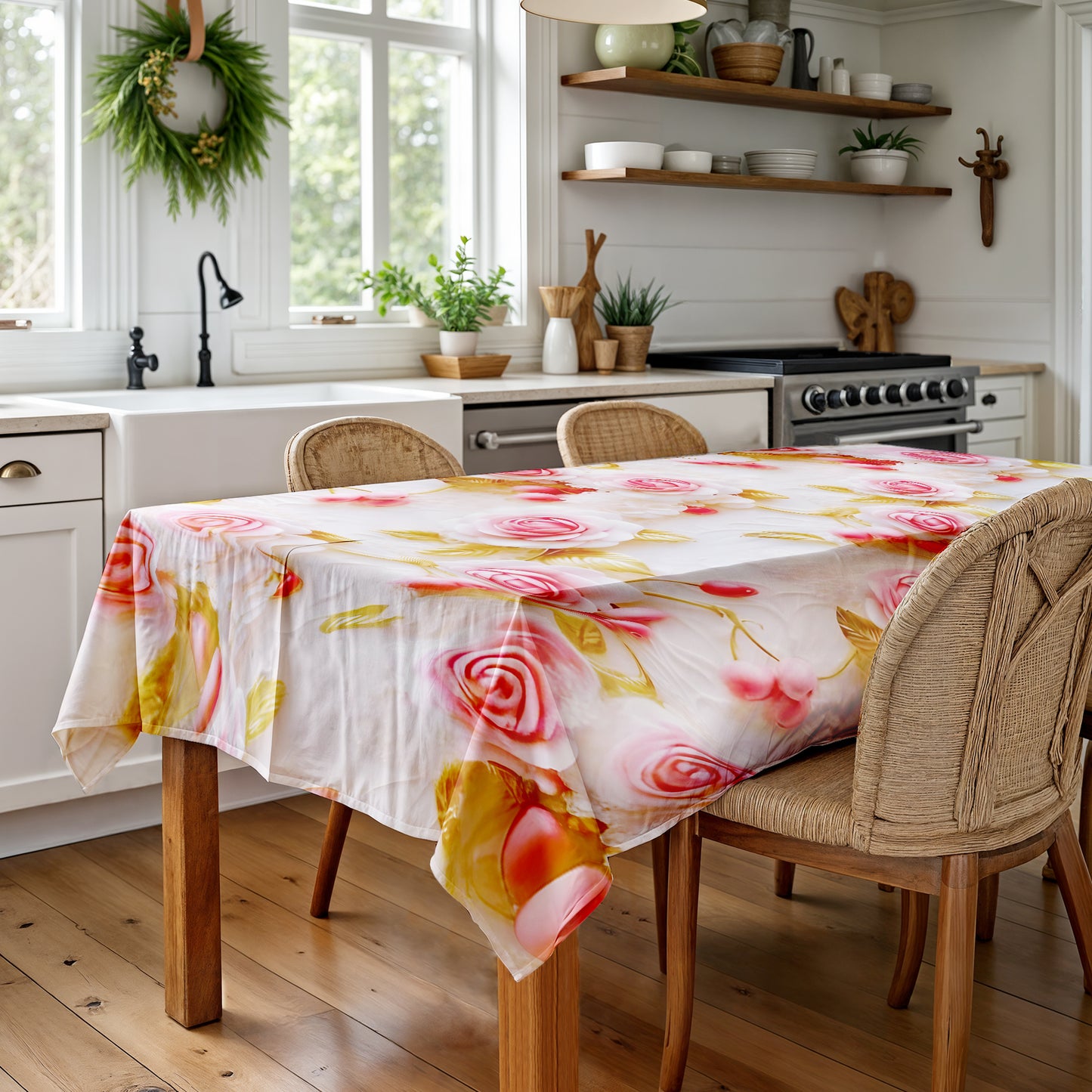Berries In Bloom Rectangle Tablecloth
