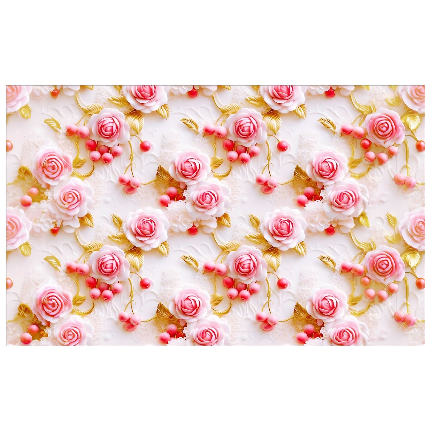 Berries In Bloom Rectangle Tablecloth
