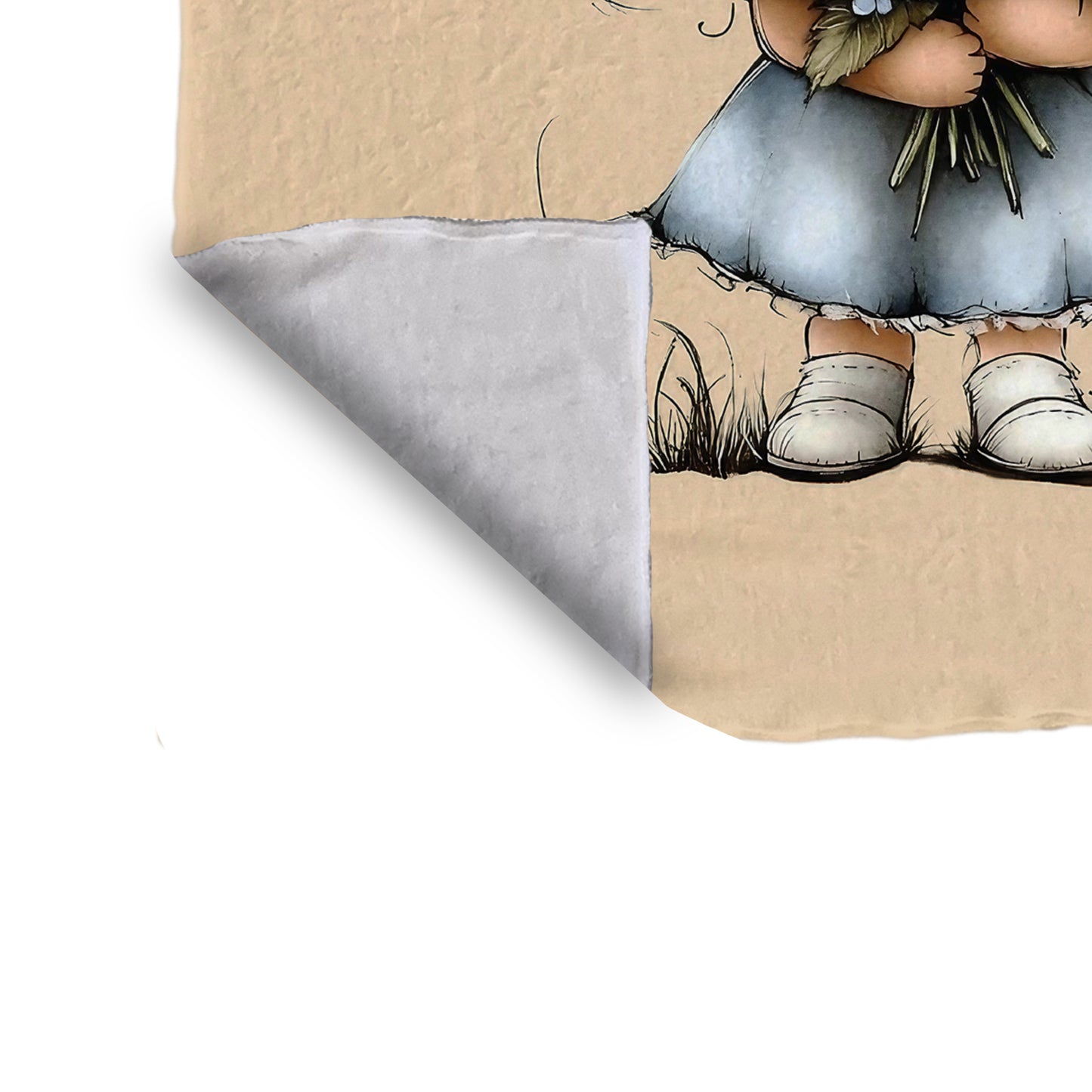 Betty Blossoms Todler Fleece Blanket