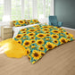 Big And Small Sunflowers Duvet Cover Set