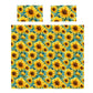 Big And Small Sunflowers Duvet Cover Set
