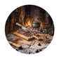 Biltong Potjie Kos 2,3m Round Tablecloth