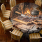 Biltong Potjie Kos 2,3m Round Tablecloth