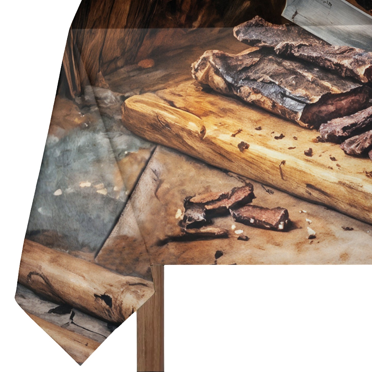 Biltong Potjie Kos 3m Rectangle Tablecloth