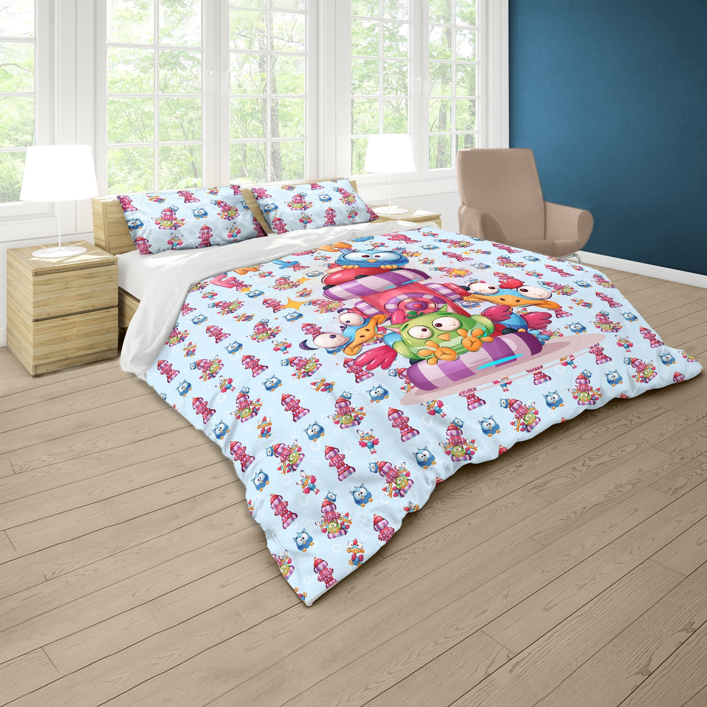 Birdie Buddies Kids Duvet Cover Set