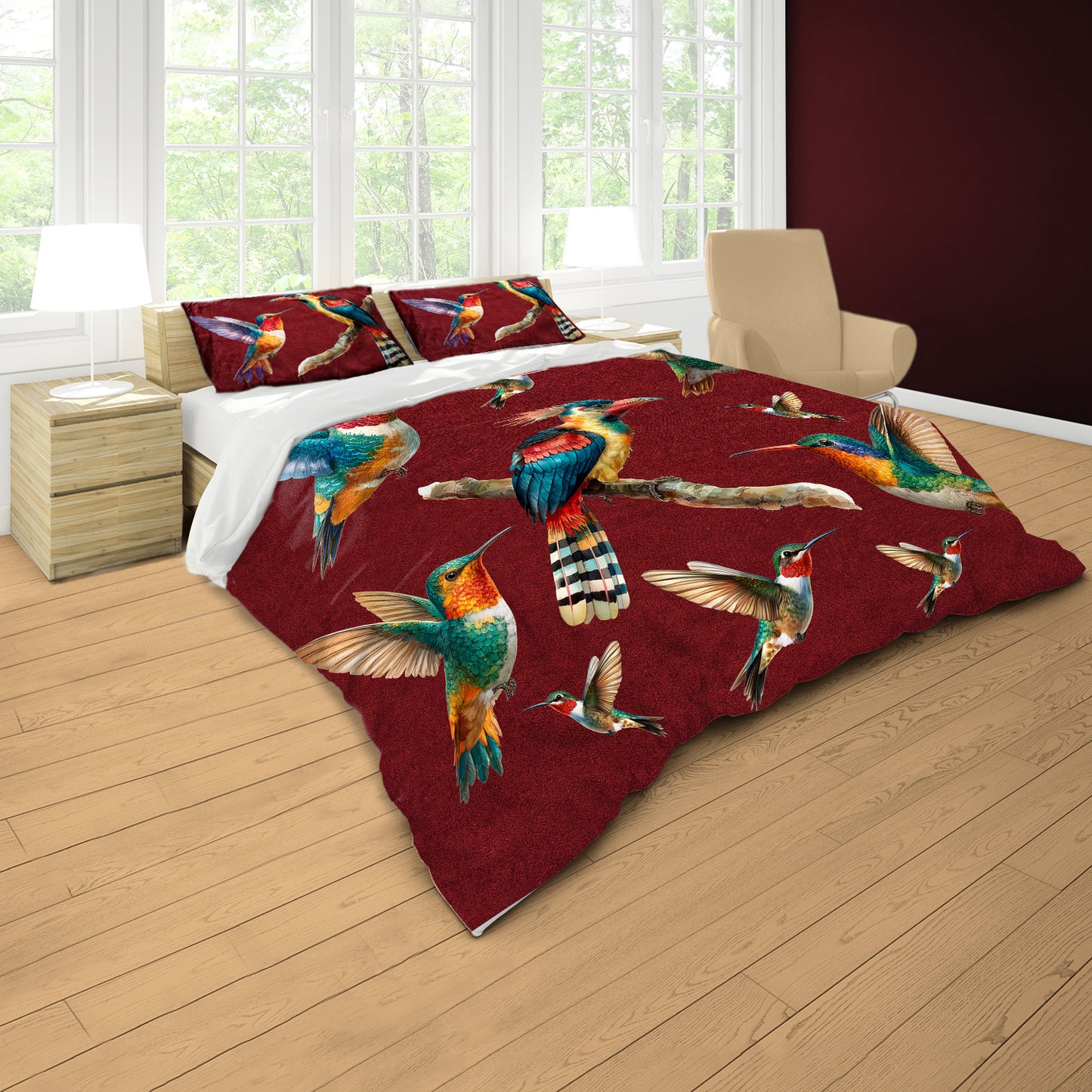 Bird of Many Colours Duvet Cover Set by Mark van Vuuren
