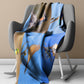 Birds Light Weight Fleece Blanket by Annette Heymans