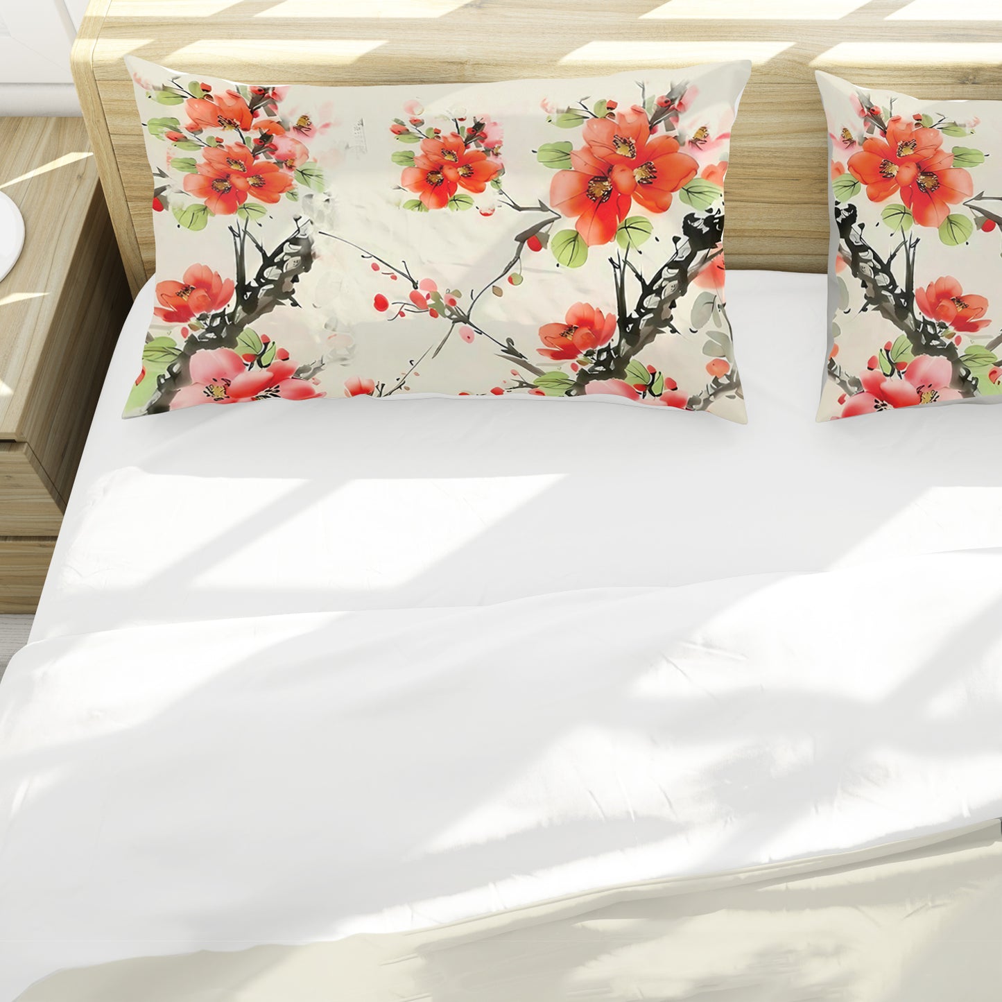 Birds in Cherry Trees Duvet Cover Set