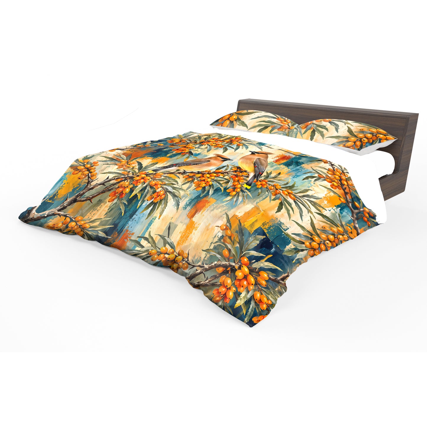 Birds in Fruit Tree Duvet Cover Set