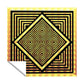 Black And Gold Haze Square Tablecloth