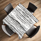 Black And White Texture Square Tablecloth