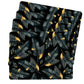Black Gold Leaf Pattern Placemats By Mark Van Vuuren