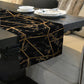 Black Marble Table Runner
