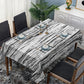 Black And White Texture Rectangle Tablecloth