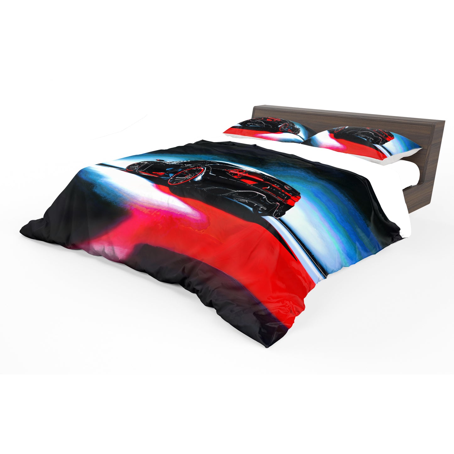 Black Sports Car Duvet Cover Set