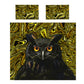 Black & Yellow Owl Duvet Cover Set