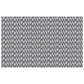 Black and Silver Geometric Shapes Rectangle Tablecloth