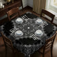 Black and White Pattern Square Tablecloth