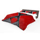 Black on Red Futuristic Design Duvet Cover Set