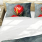 Blazing Red Protea Duvet Cover Set
