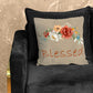 Blessed Floral On Beige Luxury Scatter by Mark van Vuuren