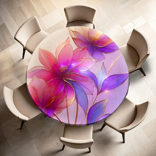 Bloom Aura Round Tablecloth