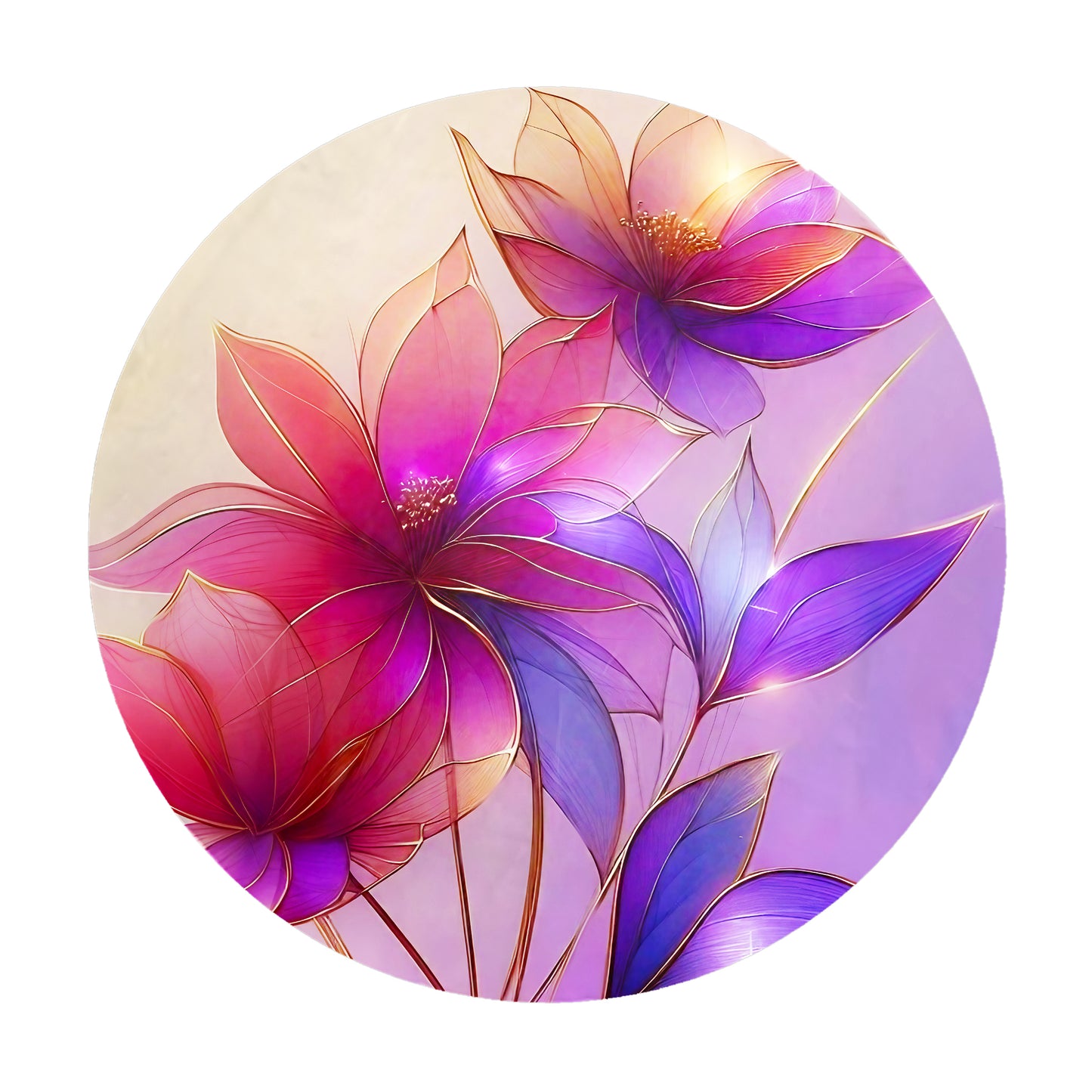 Bloom Aura Round Tablecloth