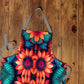 Blooming Flowers Medium Length Apron