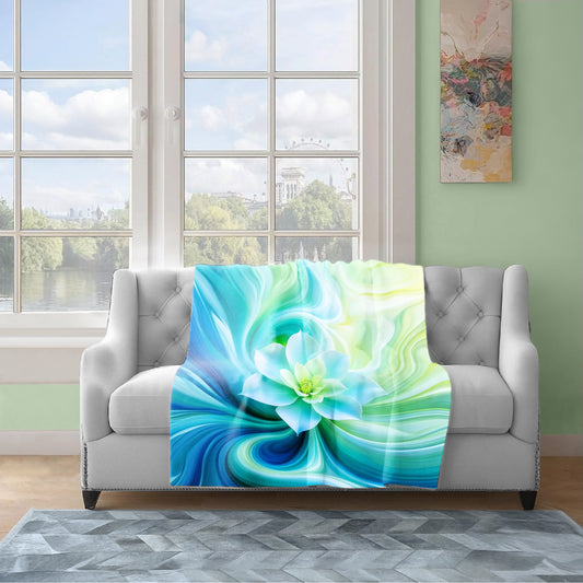 Blooming Breeze Light Weight Fleece Blanket