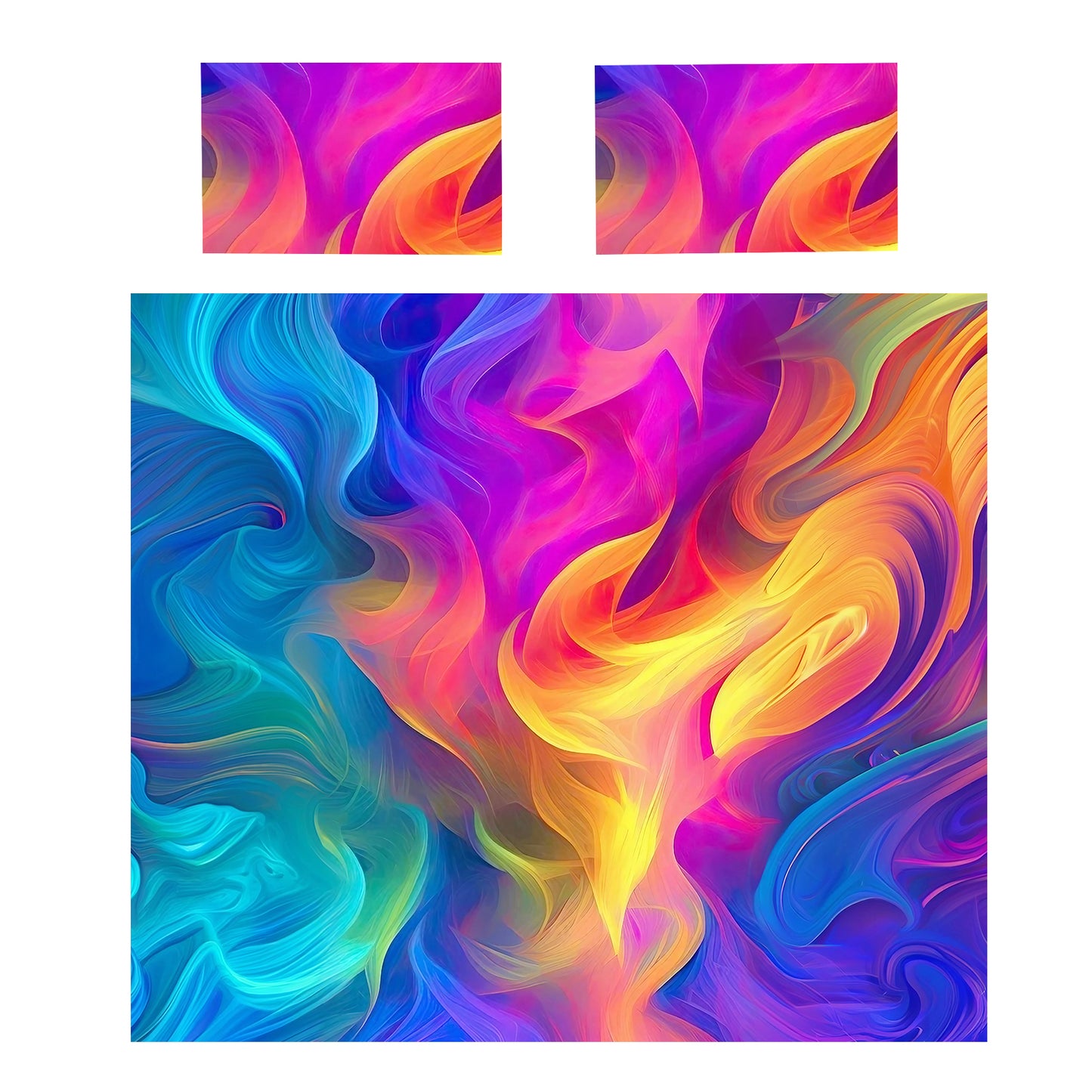 Blooming Flames Duvet Cover Set