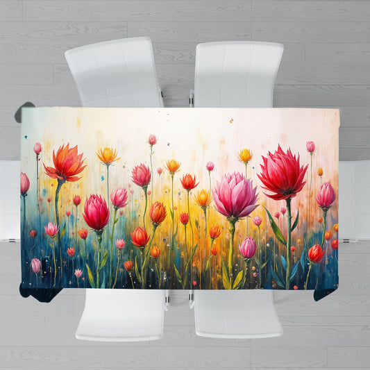 Blooming Harmony Rectangle Tablecloth