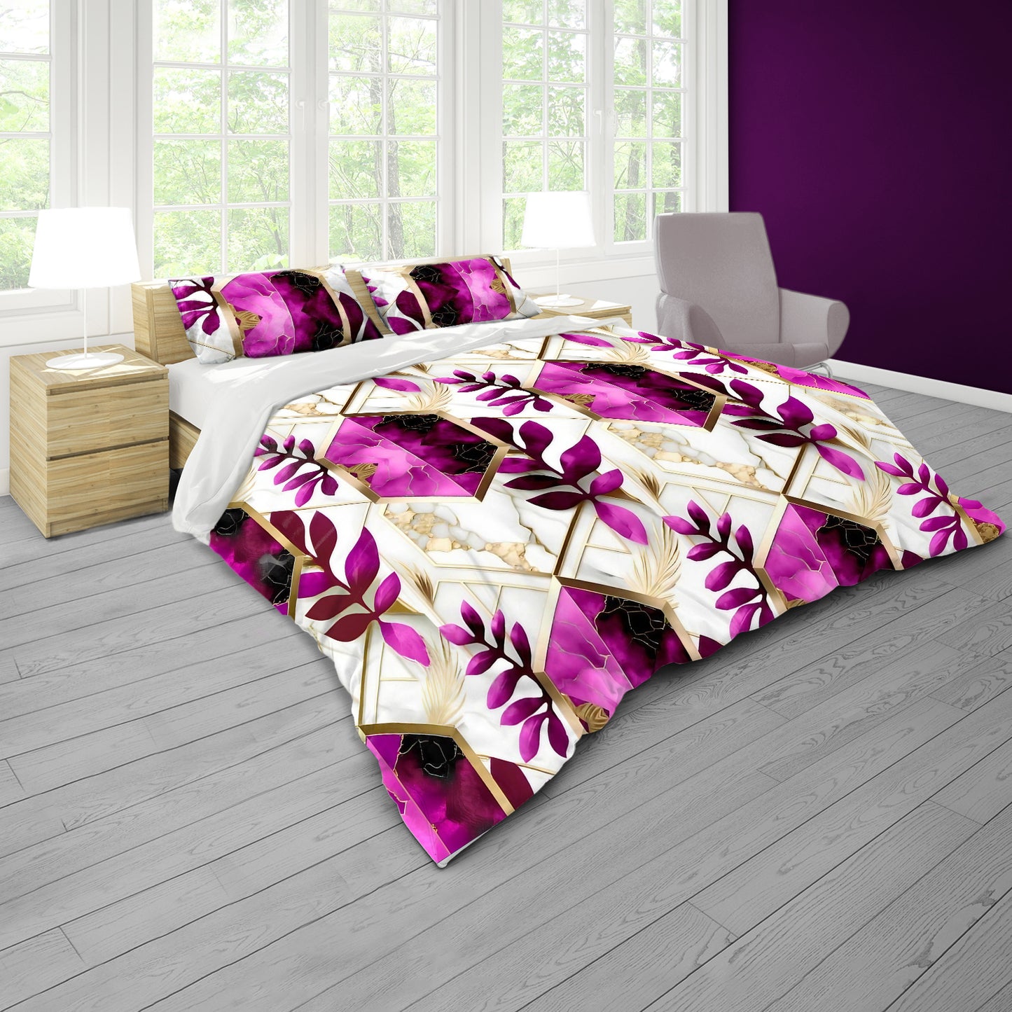 Bloom on the Edge of Time Duvet Cover Set