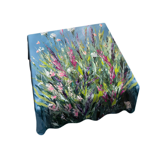 Blossom Haven Square Tablecloth by Juanette Menderoi