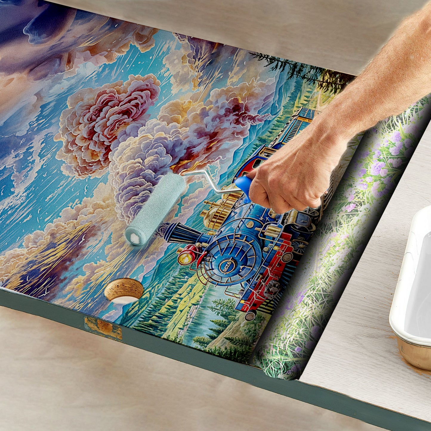 Blossom Express Door Decoupage