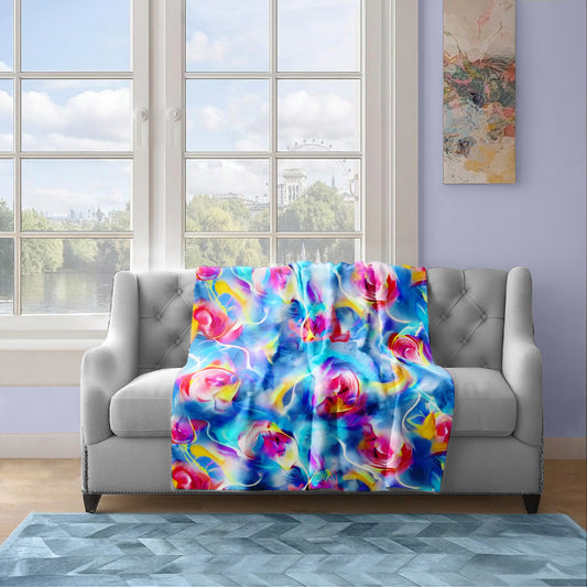 Blossom Sonata Light Weight Fleece Blanket