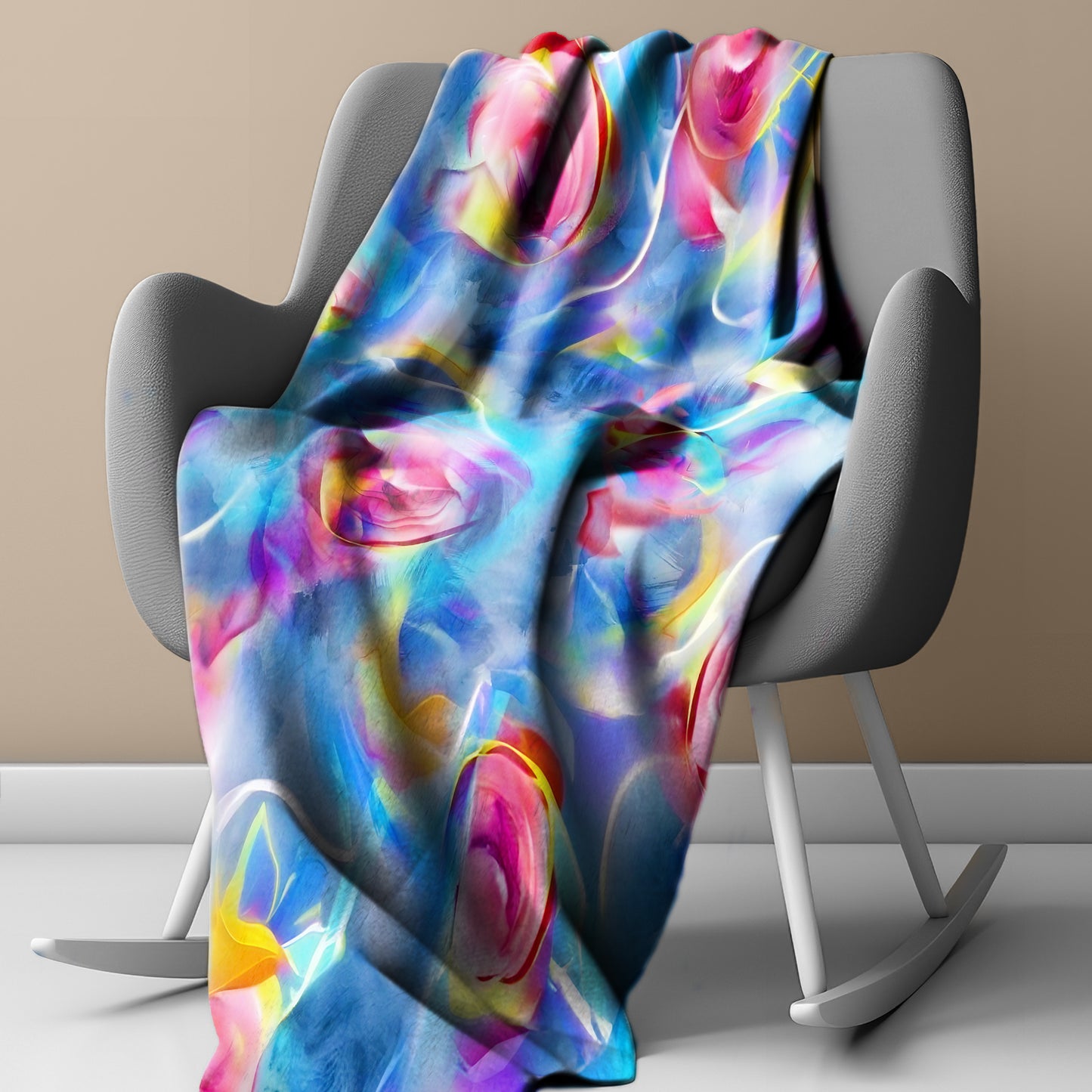Blossom Sonata Light Weight Fleece Blanket
