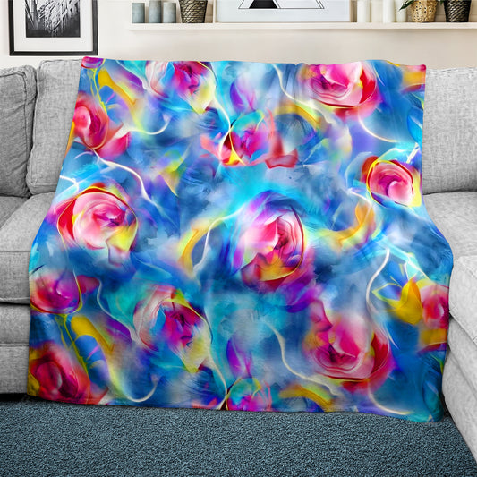 Blossom Sonata Light Weight Fleece Blanket
