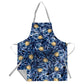 Blue Blossoms Medium Length Apron By Mark Van Vuuren
