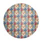 Blue Cream Pink Round Tablecloth