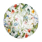 Blue Green Flower Vines Round Tablecloth by Mark van Vuuren