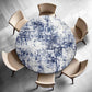 Blue Hash Abstract Round Tablecloth