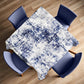 Blue Hash Abstract Square Tablecloth
