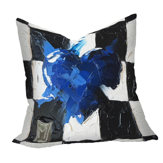 Blue Heart Luxury Scatter by Juanette Menderoi