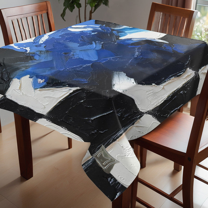 Blue Heart Square Tablecloth by Juanette Menderoi