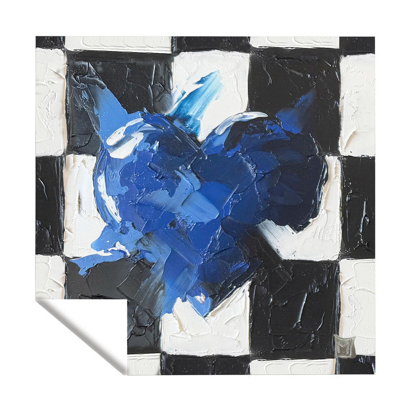 Blue Heart Square Tablecloth by Juanette Menderoi